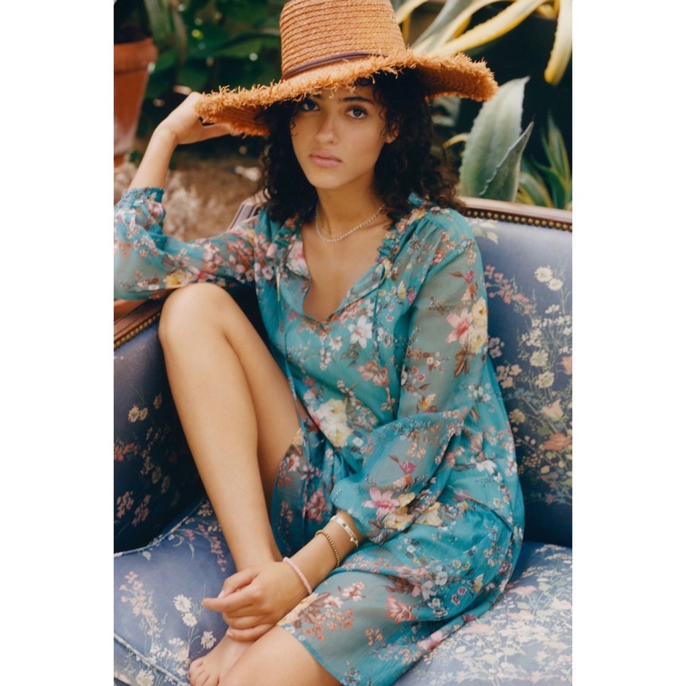 Anthropologie Maeve Emmy Floral Tunic Summer Dress